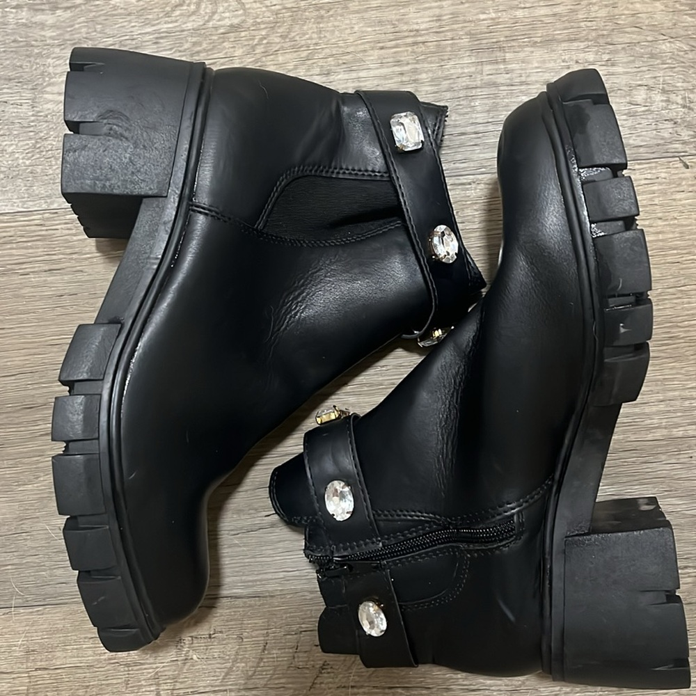 Madden Girl Gem Chunky Boots